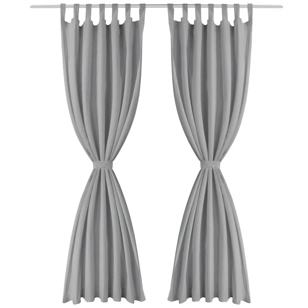 Aasadega mikrosatiinist kardinad 2 tk 140 x 225 cm hall