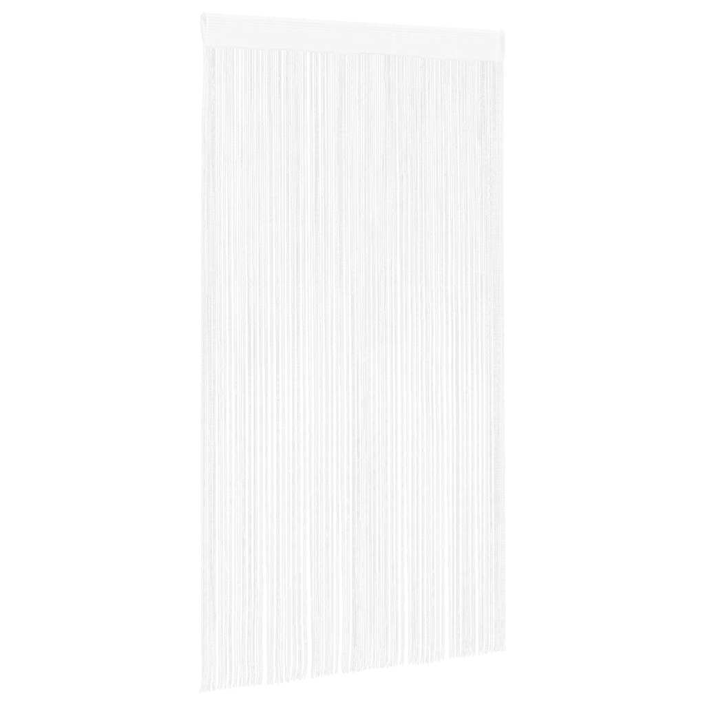 Nöörkardinad 2 tk, 140 x 250 cm, valge