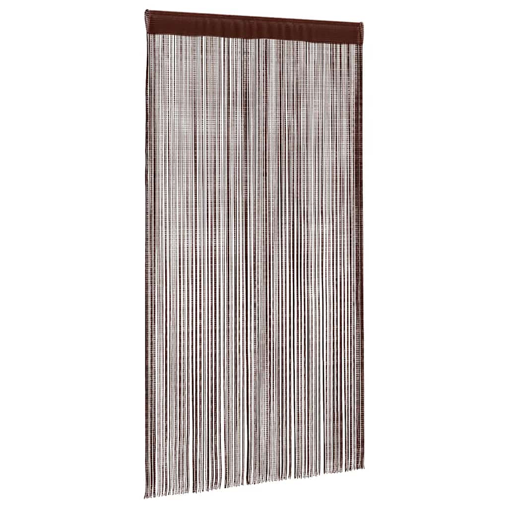 Nöörkardinad 2 tk, 140 x 250 cm, pruun
