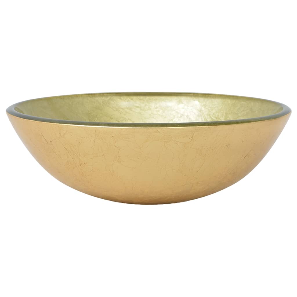 Valamu karastatud klaasist, 42 cm, kuldne