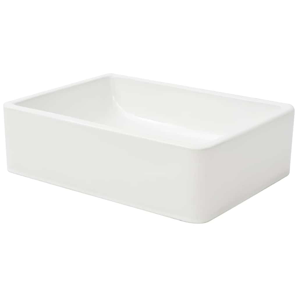 Keraamiline valamu 41 x 30 x 12 cm valge