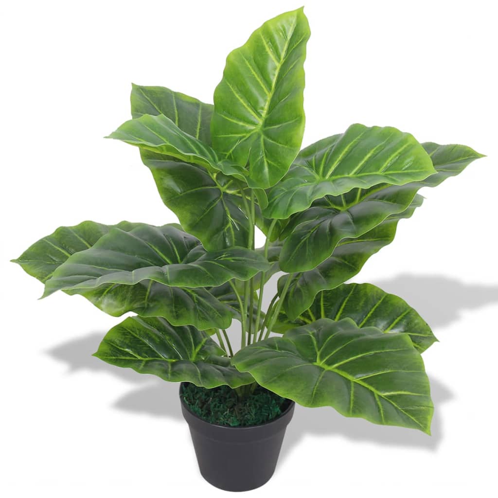 Kunsttaim taro potiga 45 cm roheline