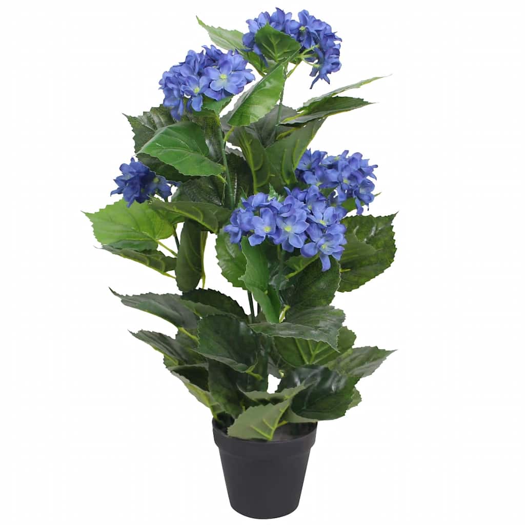 Kunsttaim hortensia potiga, 60 cm, sinine