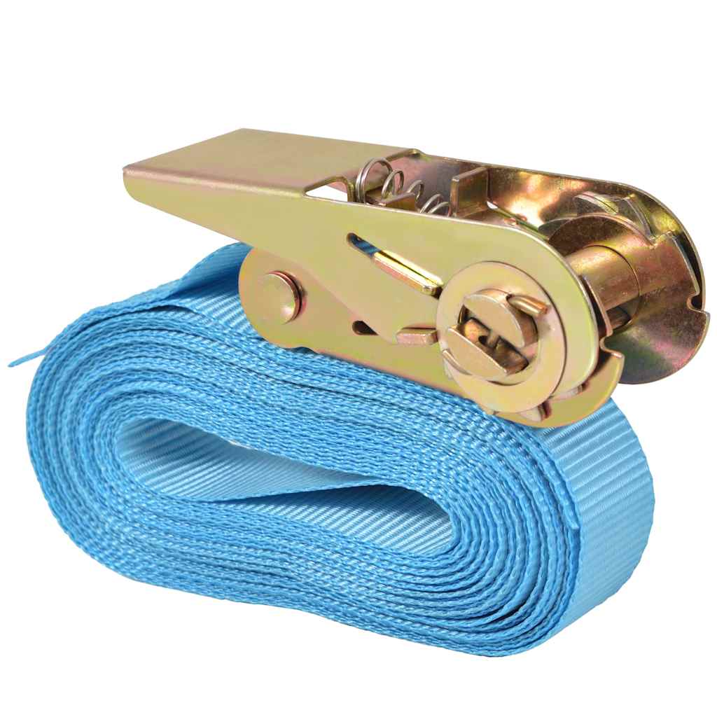 Pingutitega koormarihmad 4 tk 0,8 tonni 6 m x 25 mm, sinine