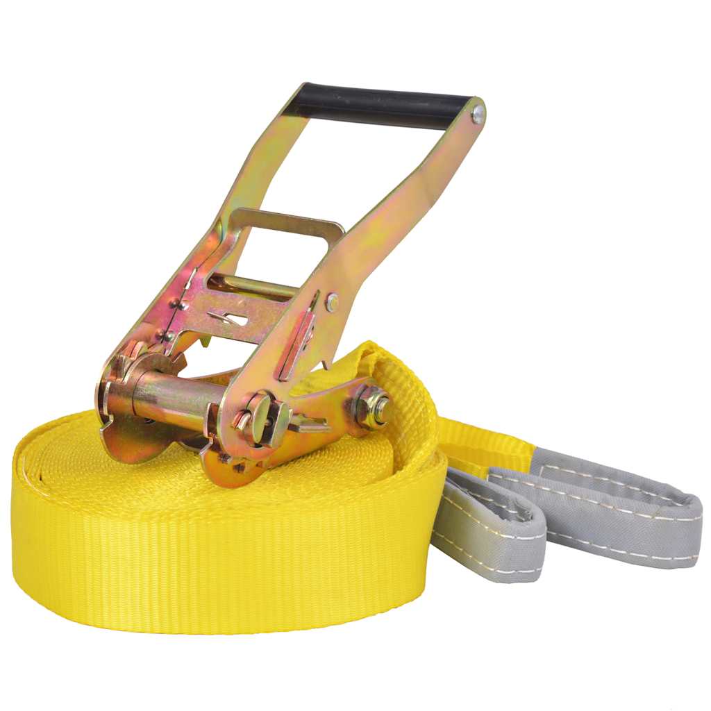 Slackline 15 m x 50 mm 150 kg kollane