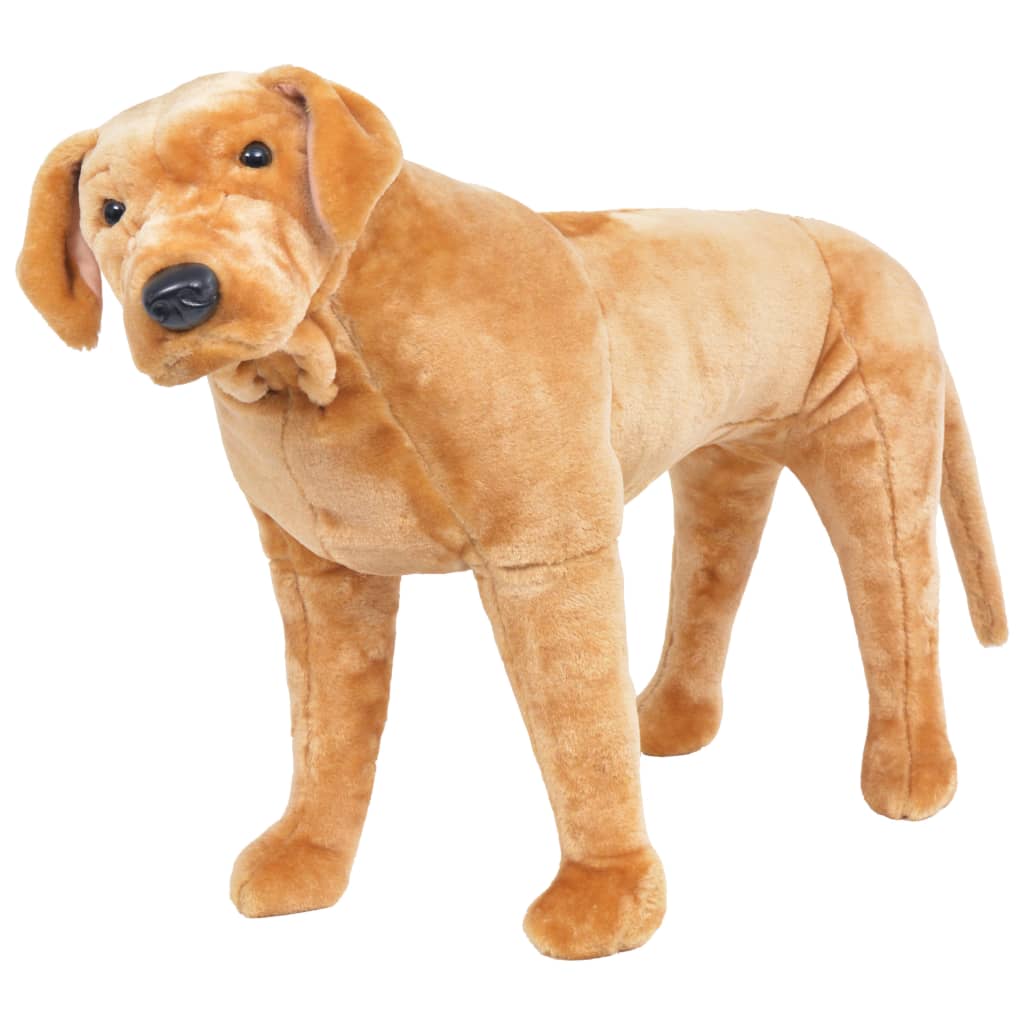 Seisev mängukoer labrador plüüs, helepruun XXL