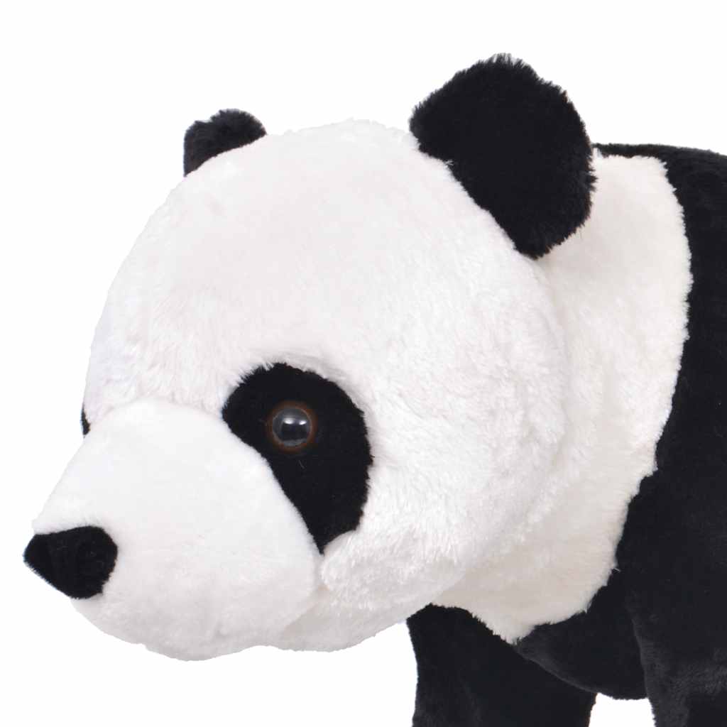 Seisev mängupanda plüüs, must ja valge XXL
