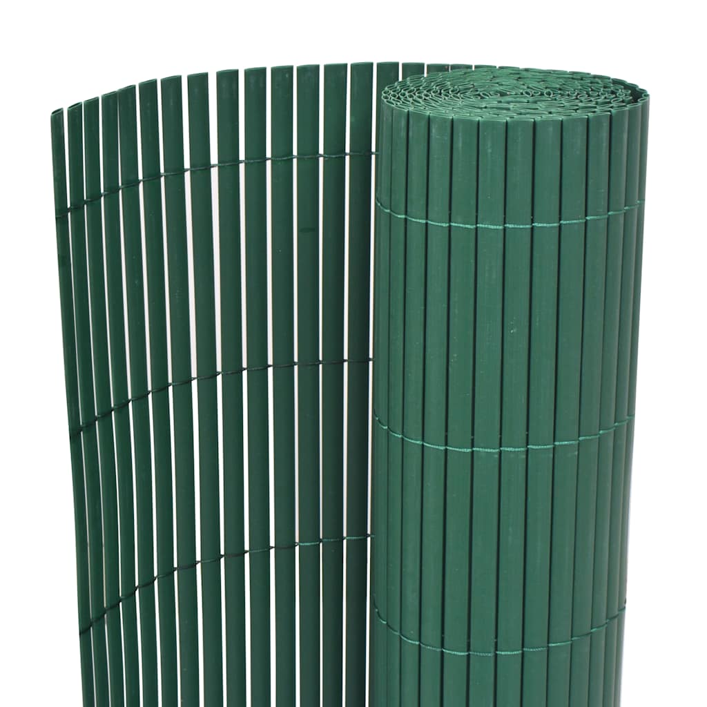 Kahepoolne piirdeaed, PVC 90 x 300 cm, roheline