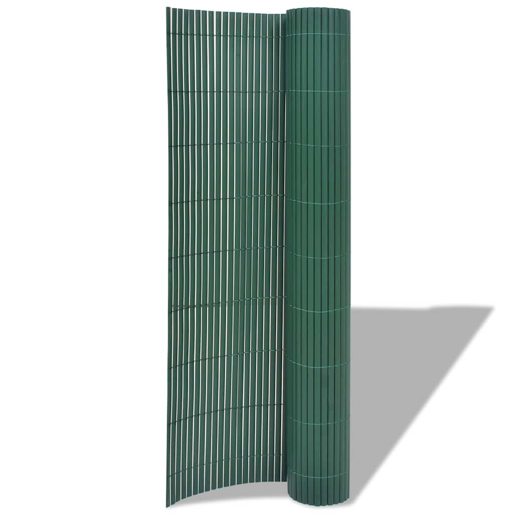 Kahepoolne piirdeaed, PVC 90 x 300 cm, roheline
