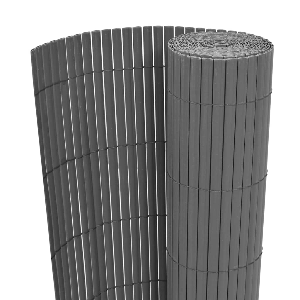 Kahepoolne piirdeaed, PVC 90 x 500 cm, hall