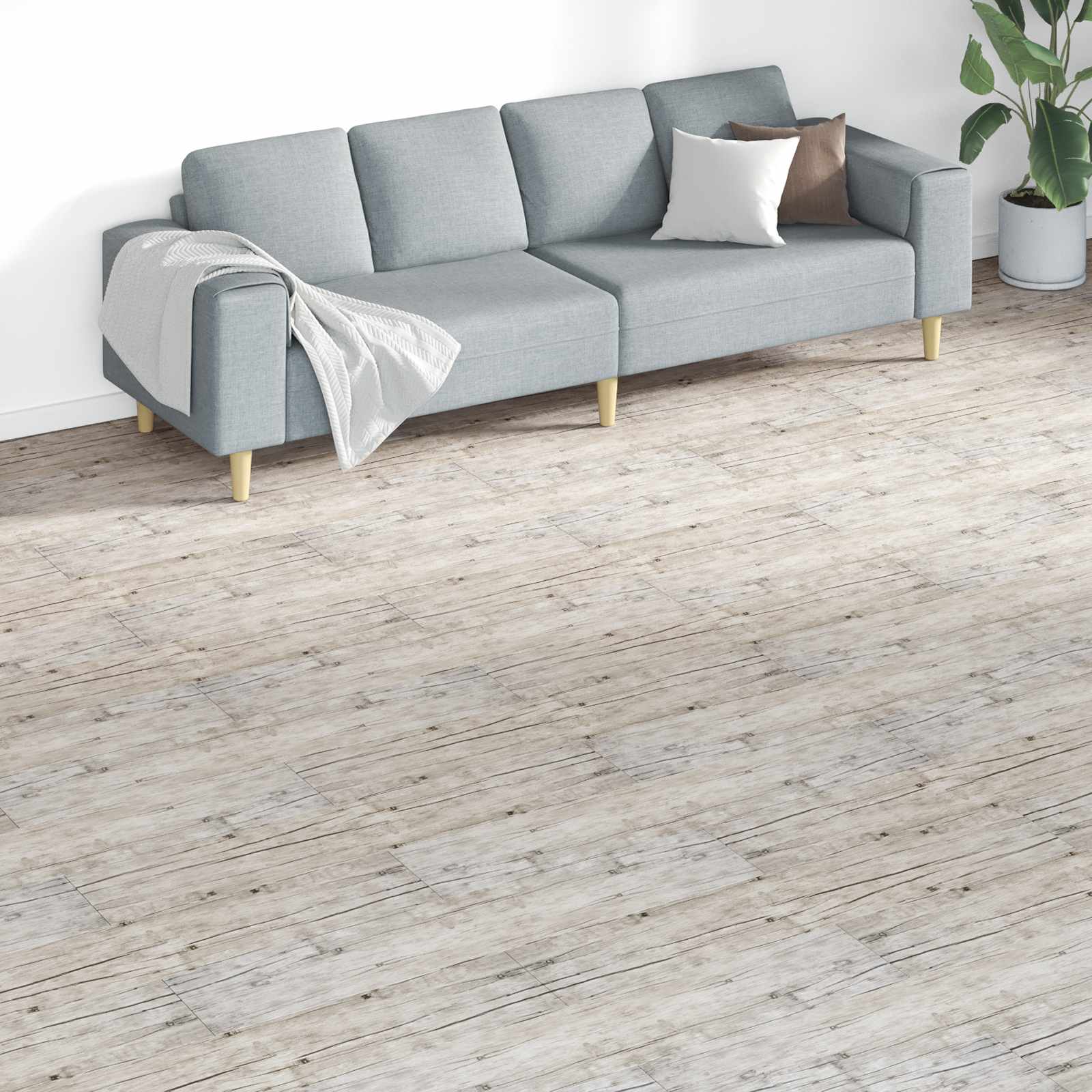 Põrandaplaadid Uhtunud tamm 5,26 m² 18 tk PVC