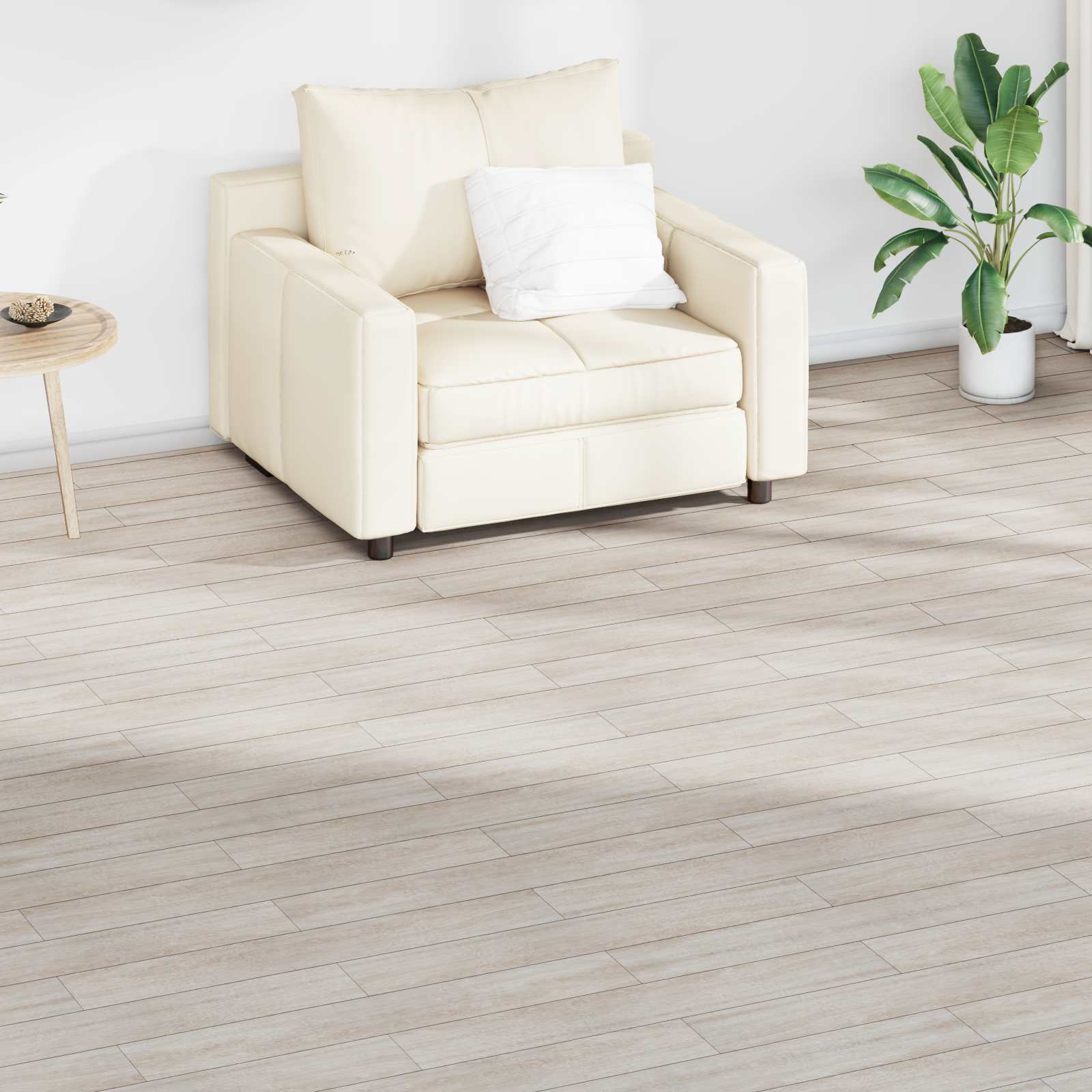 Põrandaplaadid Klassikaline tammevalge 5,02 m² 36 tk PVC