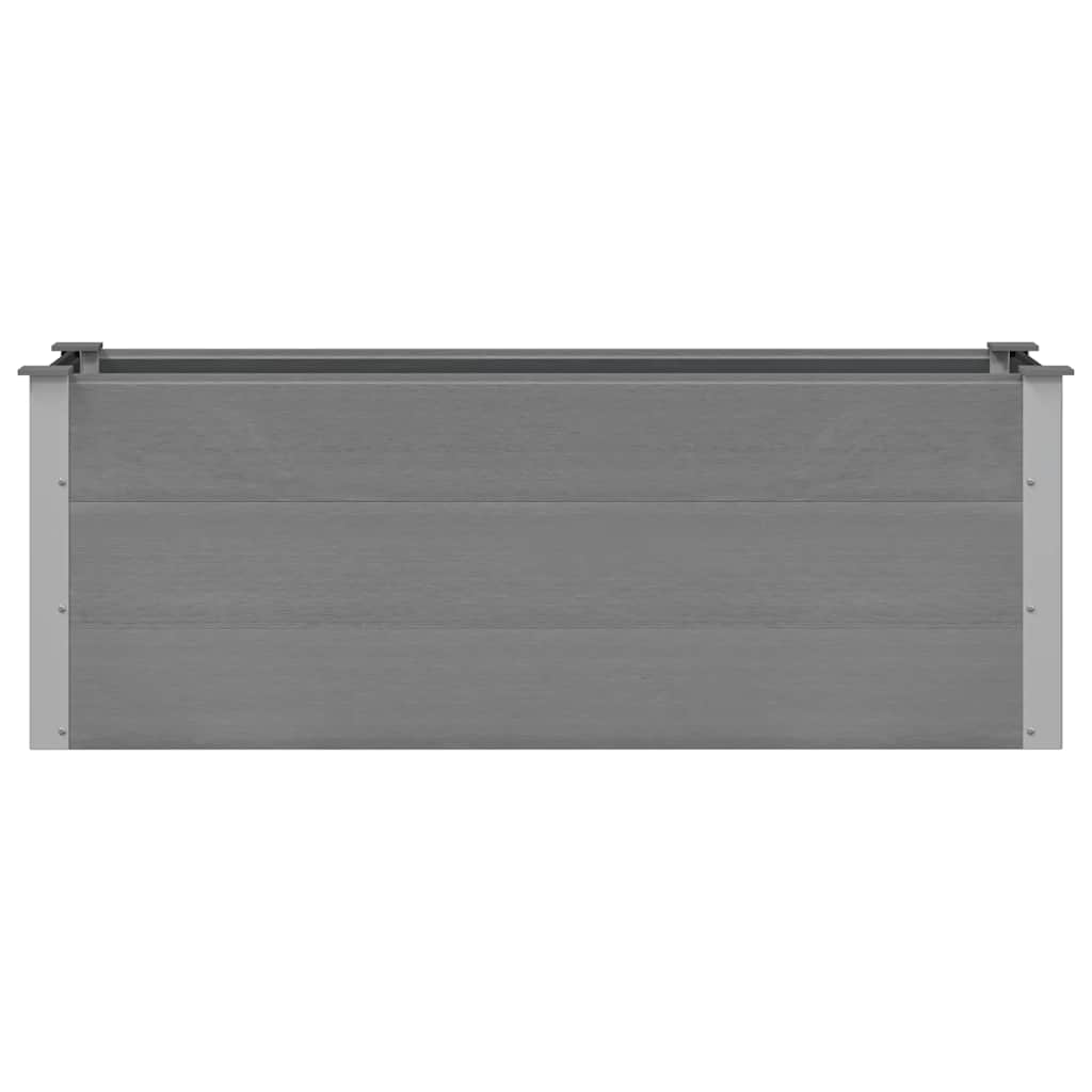 Aia taimelava puidu-plasti segust, 150 x 50 x 54 cm, hall
