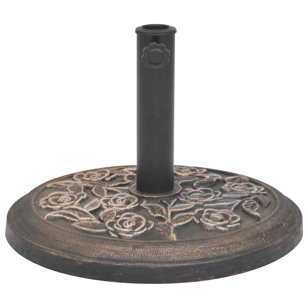 Ümar päevavarju alus, vaigust, pronksjas, 9 kg