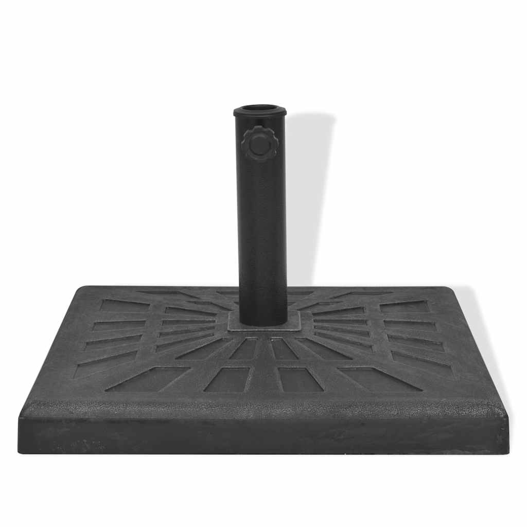 Kandiline päevavarju alus, vaigust, must 19 kg