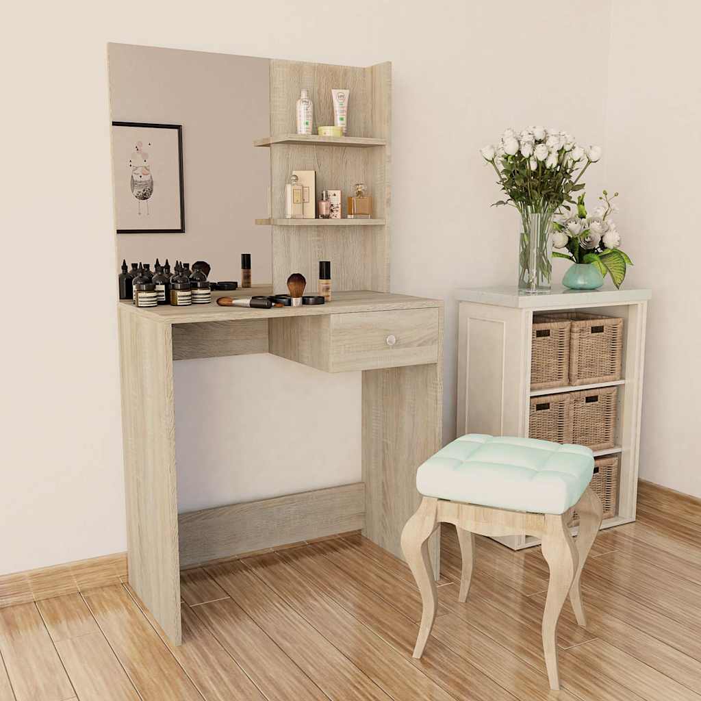 Tualettlaud, tehispuit, 75 x 40 x 141, tamm