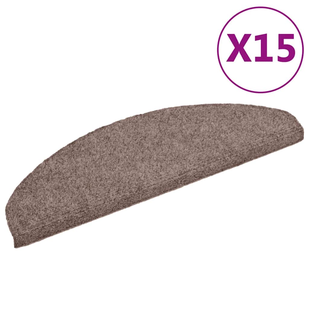 Isekleepuvad trepimatid, 15 tk, 65 x 21 x 4 cm, helepruun, poolringikujulised, suured