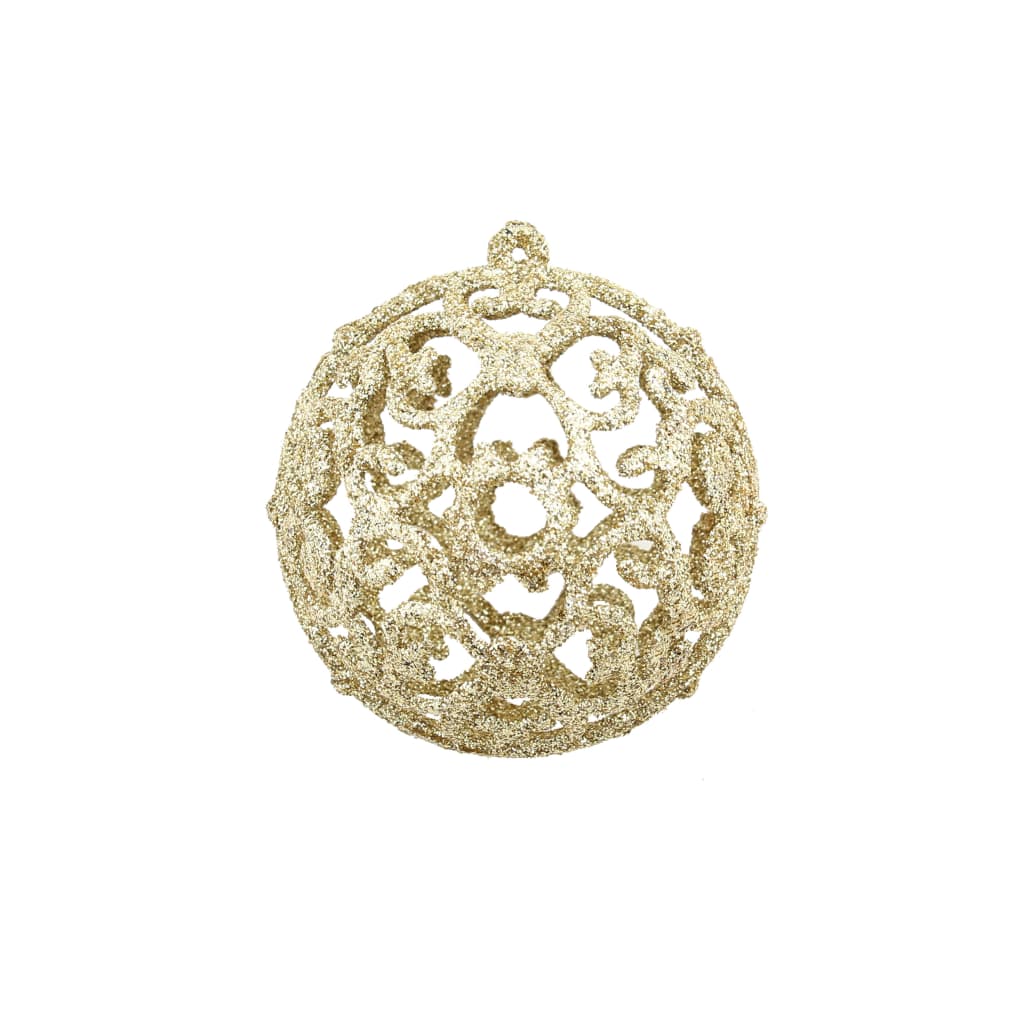 100-osaline jõulukuulide komplekt, 3/4/6 cm, kuldne