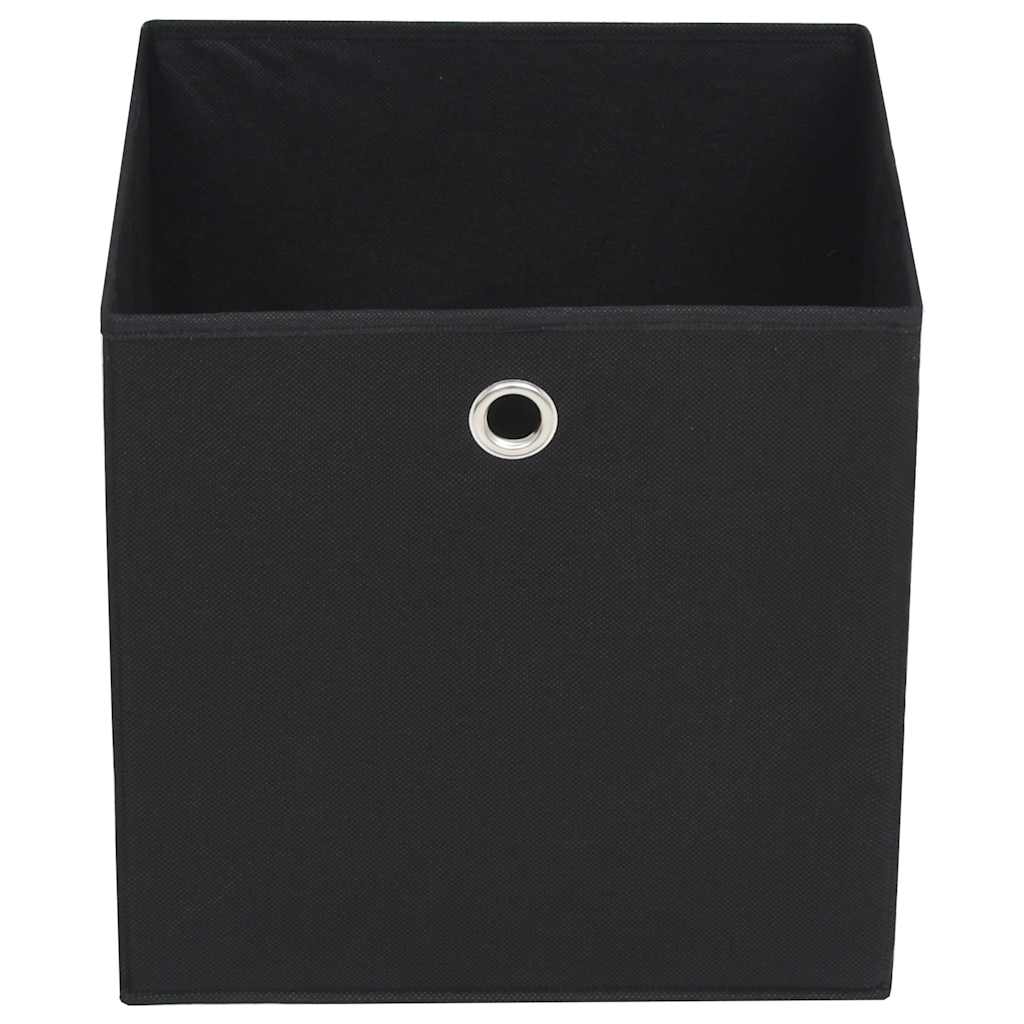 Mittekootud kangast hoiukastid 4 tk 32 x 32 x 32 cm must