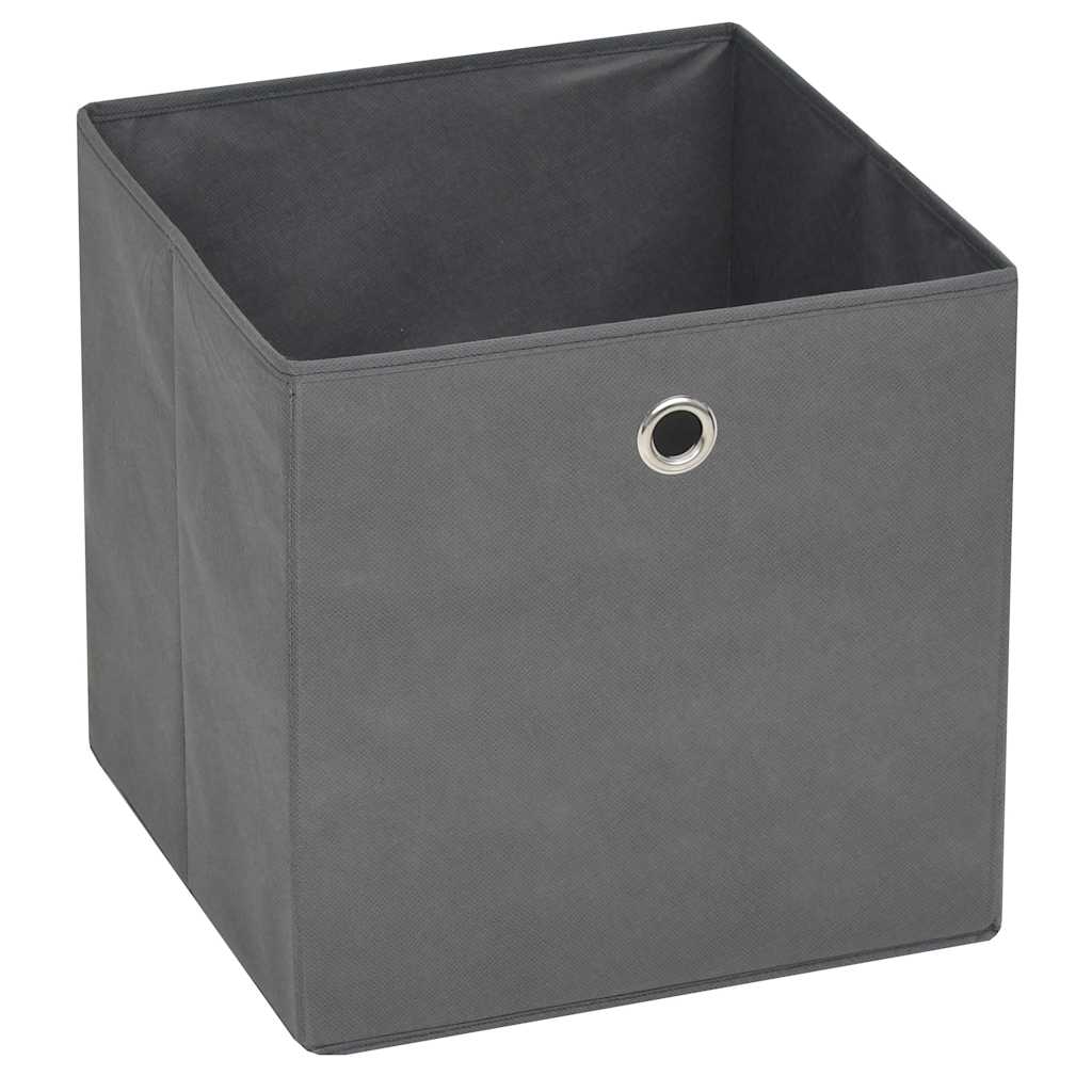 Mittekootud kangast hoiukastid 10 tk 32 x 32 x 32 cm, hall