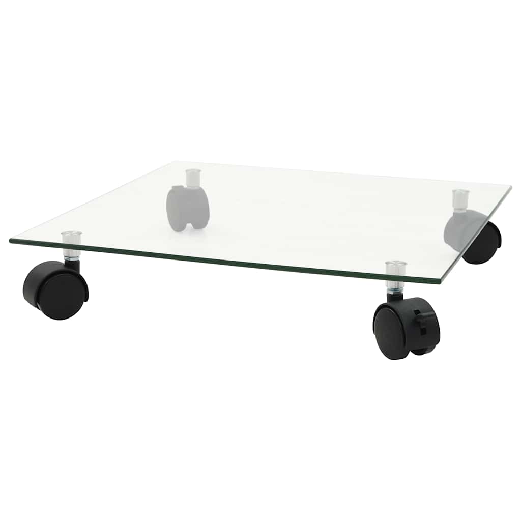 Ratastega taimealused 2 tk, karastatud klaas, kandiline