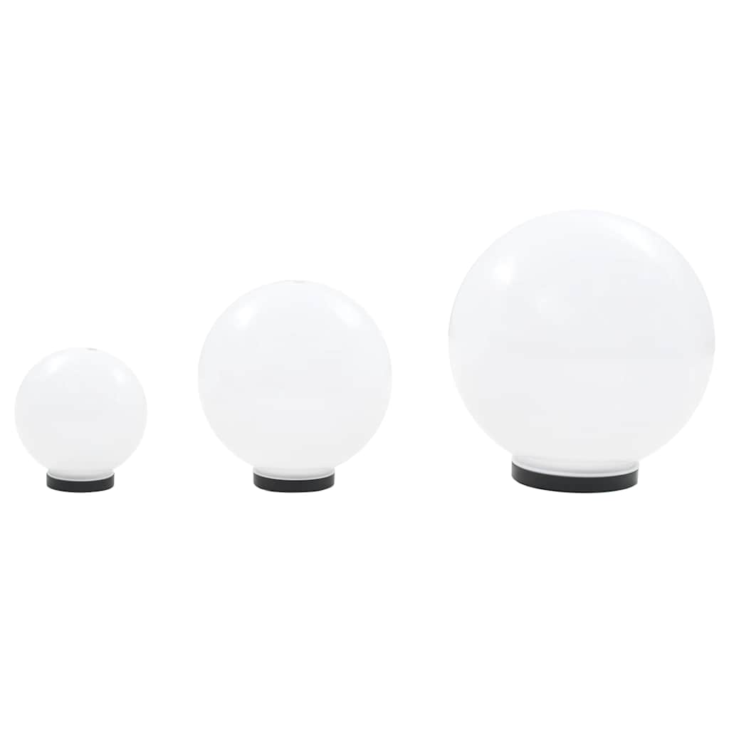 LED-lambid, 3 tk, kera, 20/30/40 cm PMMA