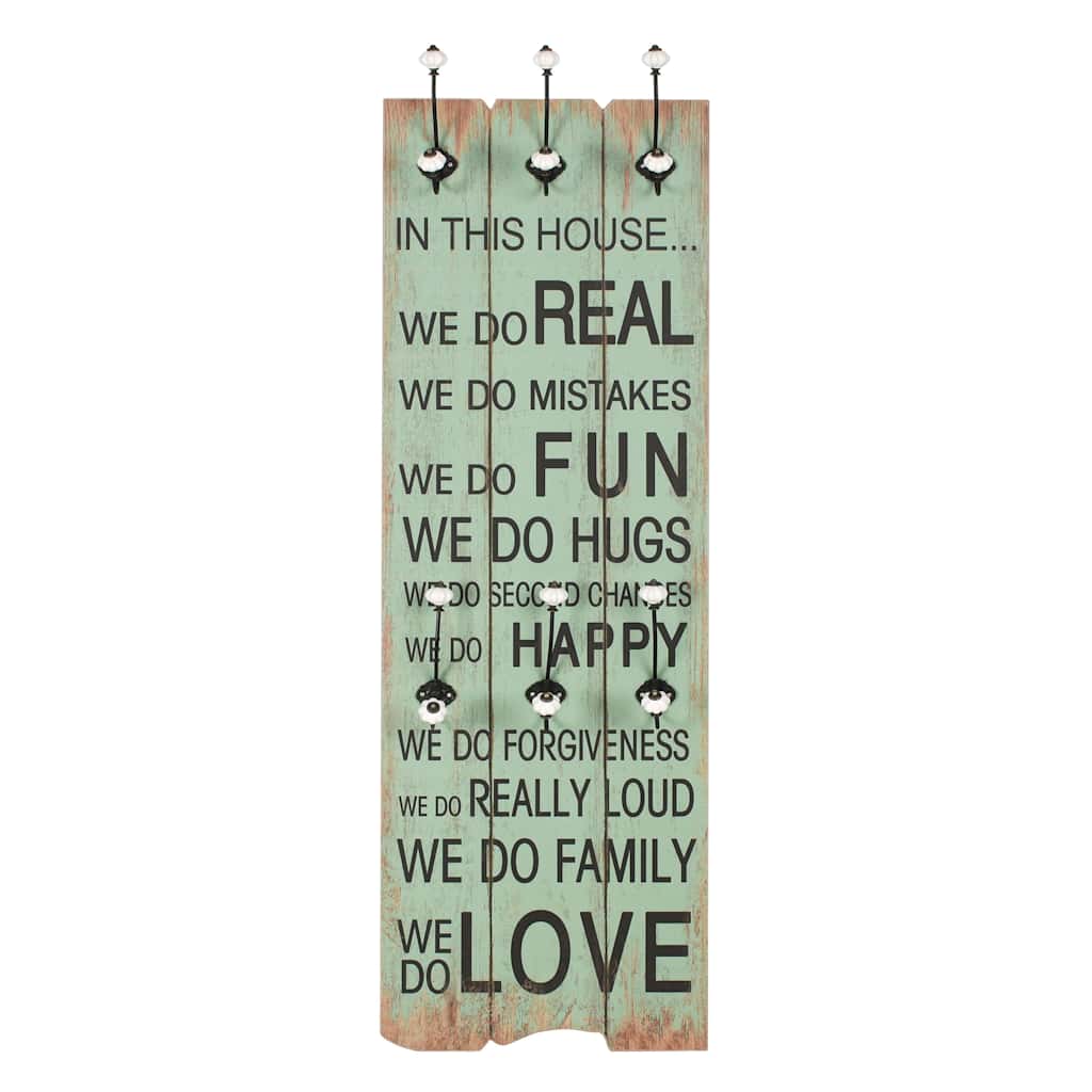 Riidenagi kuue konksuga, 120 x 40 cm, "HAPPY LOVE
