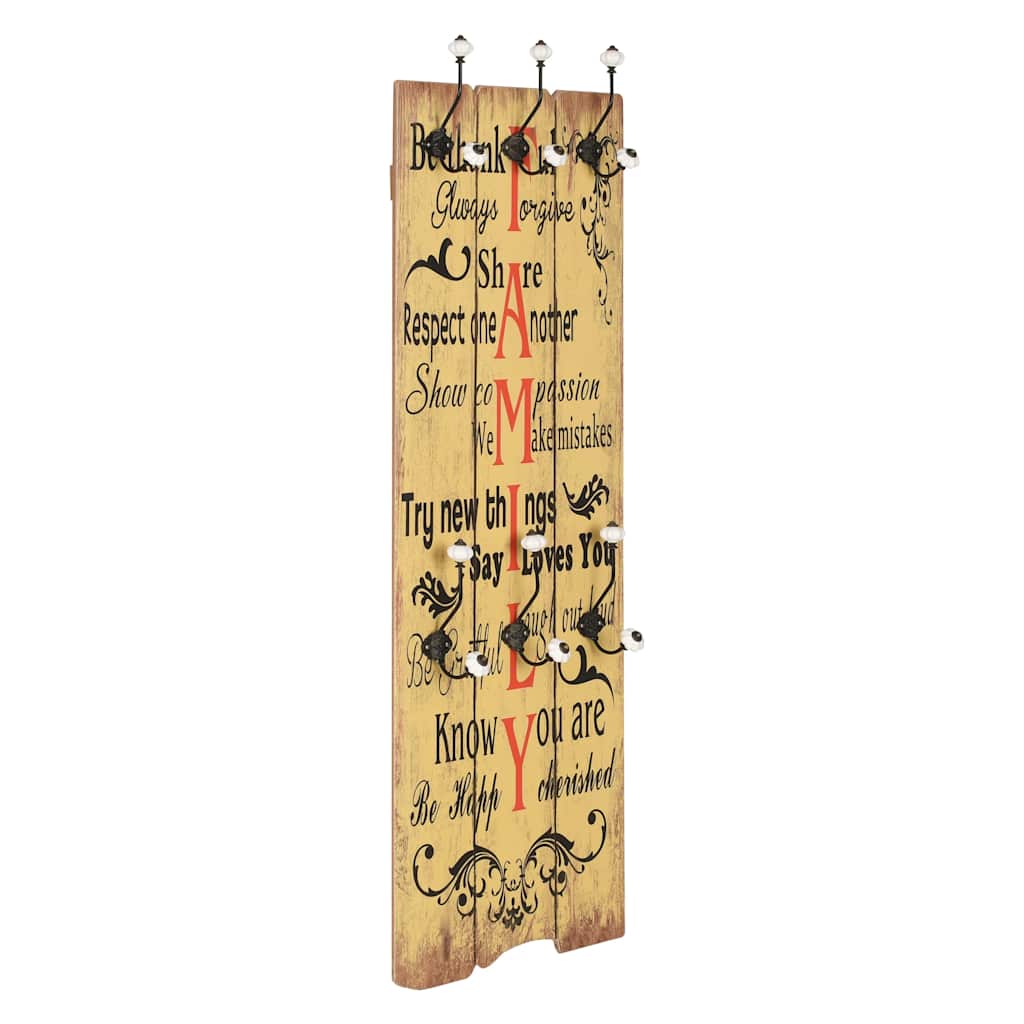 Riidenagi kuue konksuga, 120 x 40 cm, "FAMILY