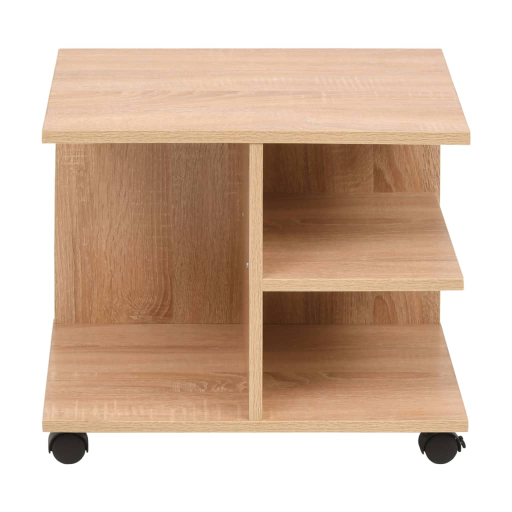 Ratastega riiul 50 x 35 x 42 cm, tamm