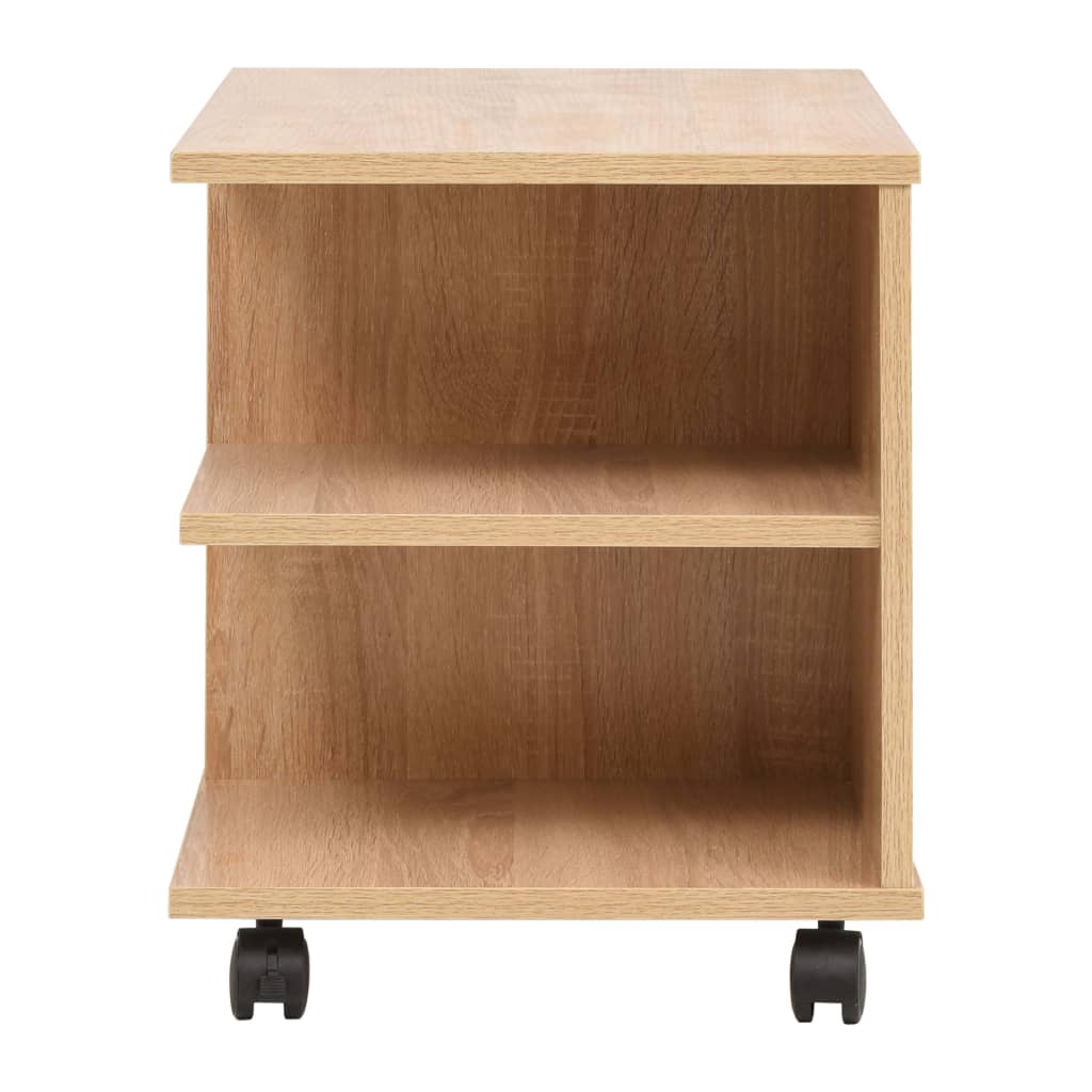 Ratastega riiul 50 x 35 x 42 cm, tamm