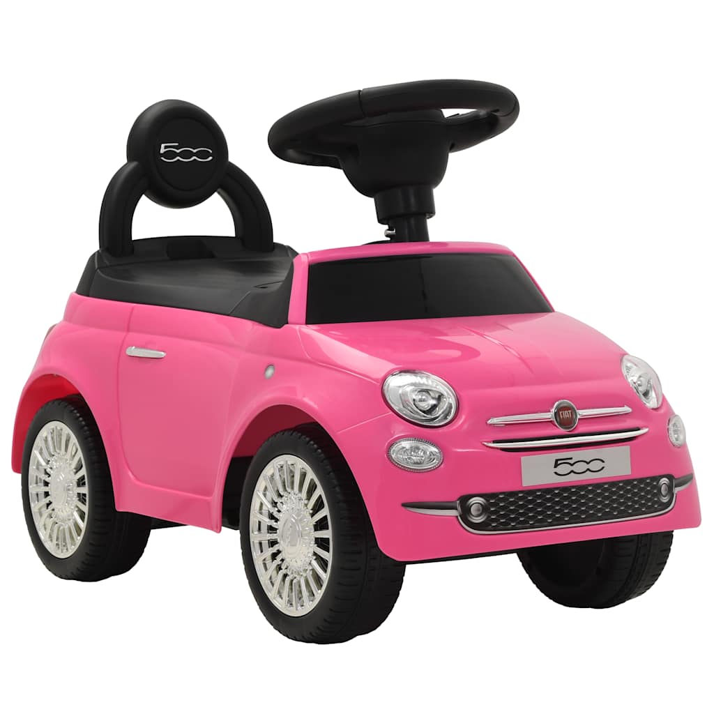 Pealeistutav auto Fiat 500 roosa