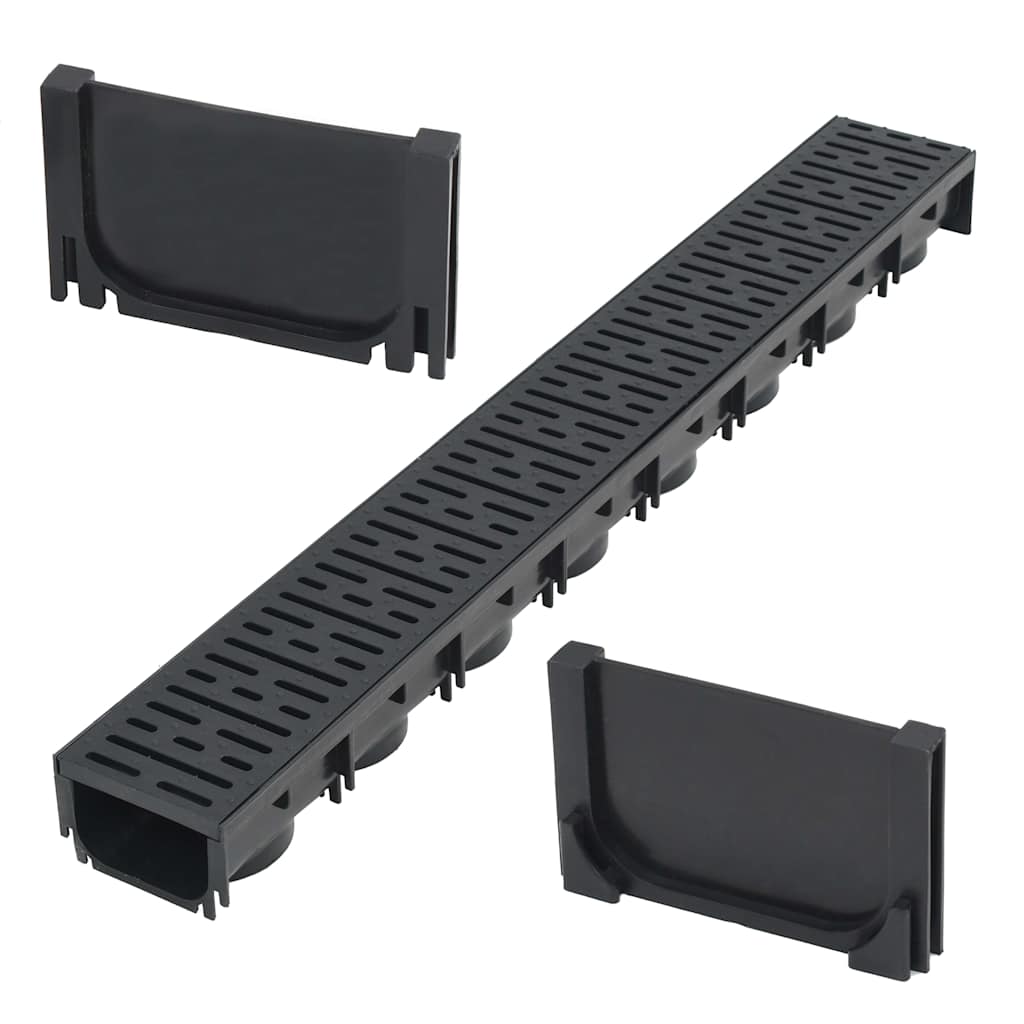 Äravoolukanal, plast, 1 m