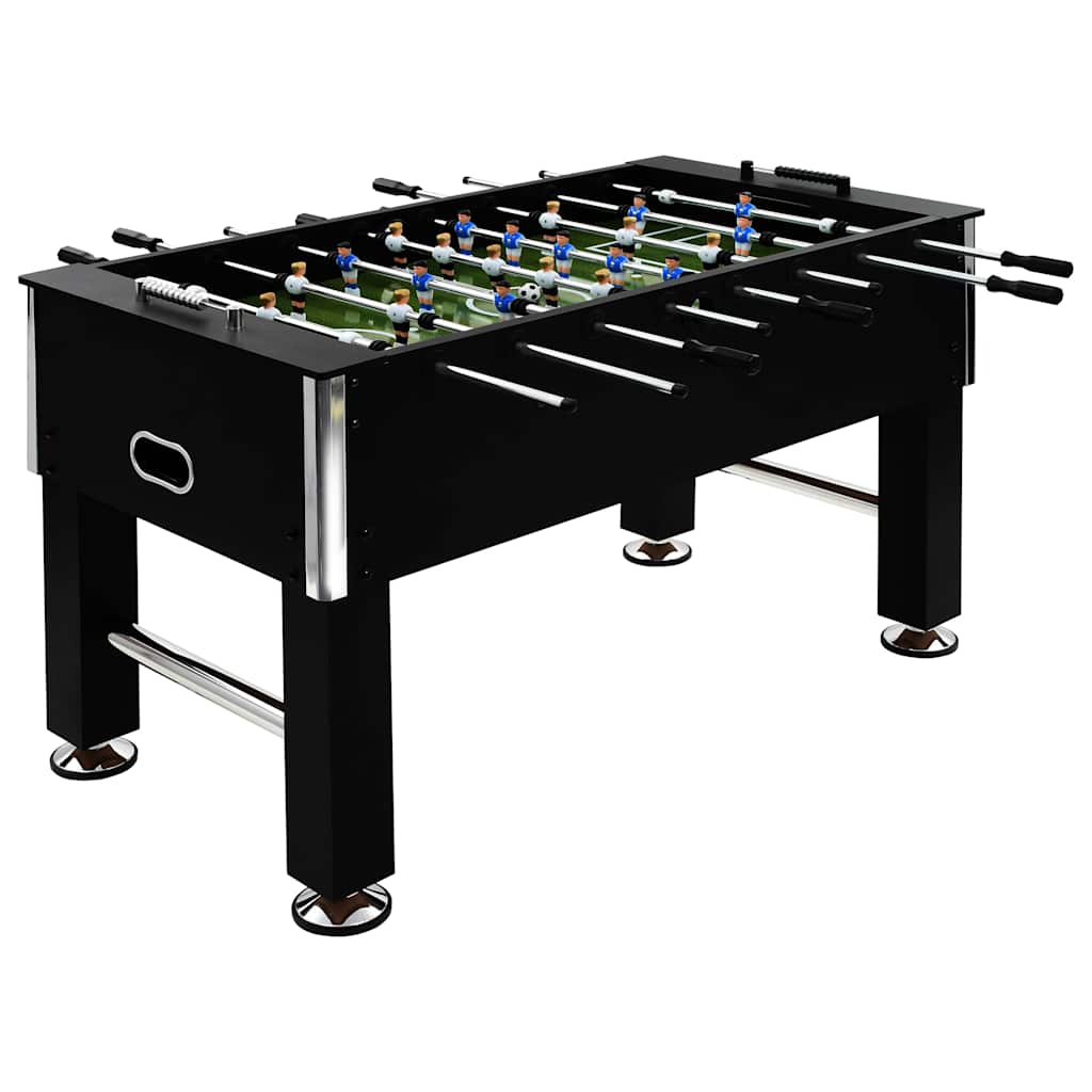 Lauajalgpalli laud, teras, 60 kg, 140 x 74,5 x 87,5 cm, must