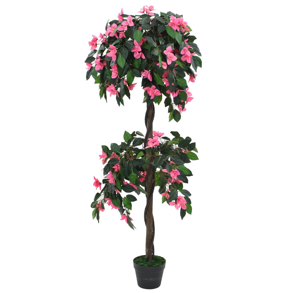 Kunsttaim rododendron potiga, 310 cm, roheline ja roosa