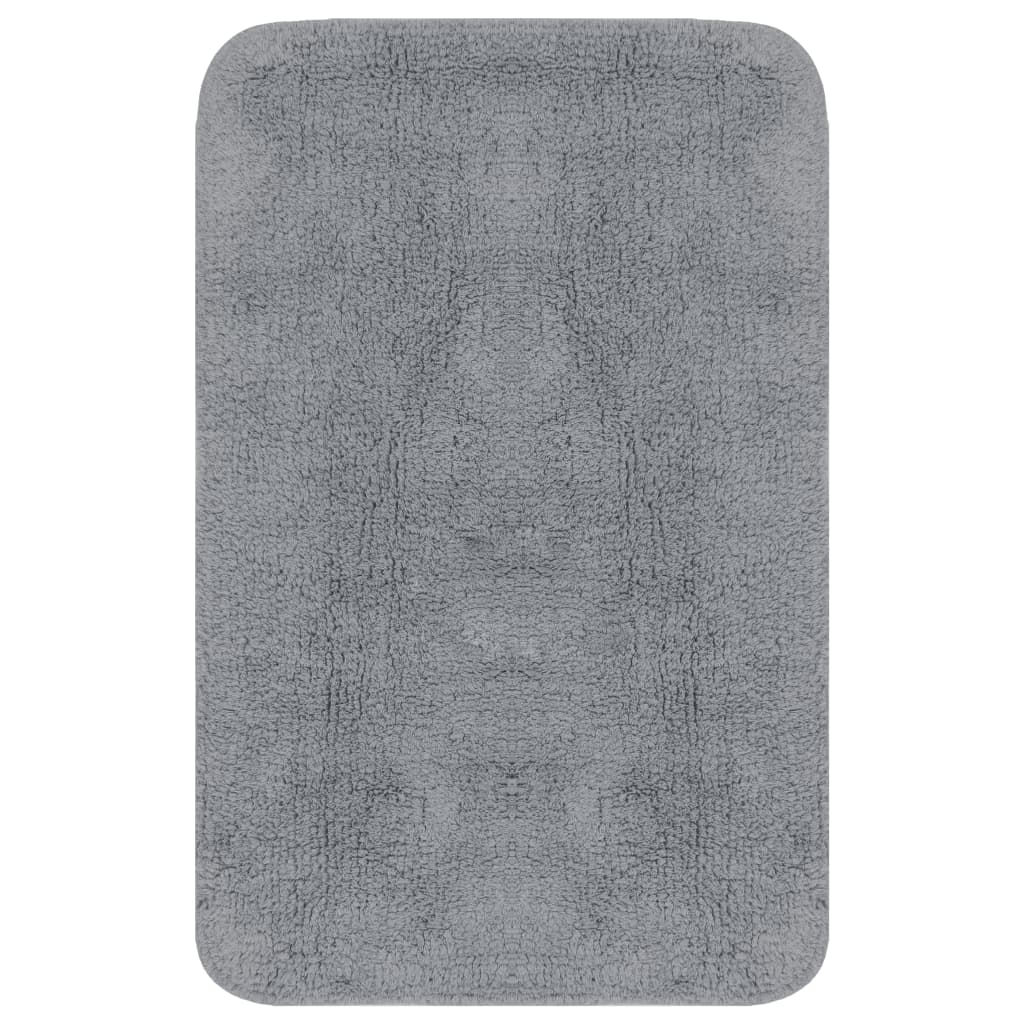 Vannitoamattide komplekt, 3-osaline, kangas, hall
