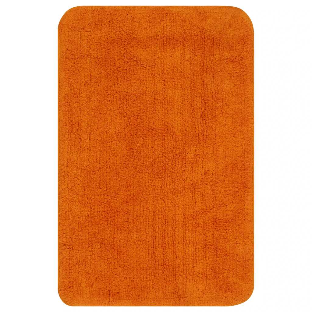 3-osaline vannitoamattide komplekt, kangas, oranž