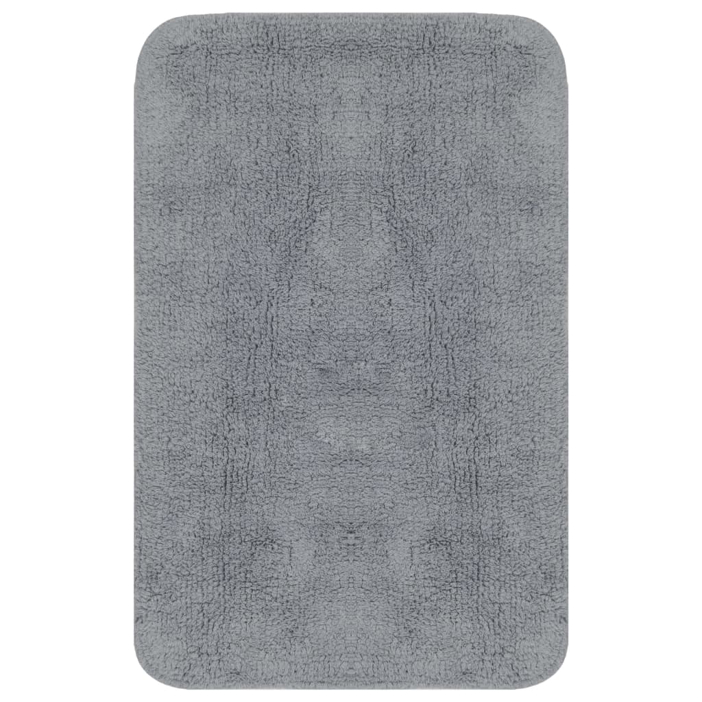 Vannitoamattide komplekt, 2-osaline, kangas, hall