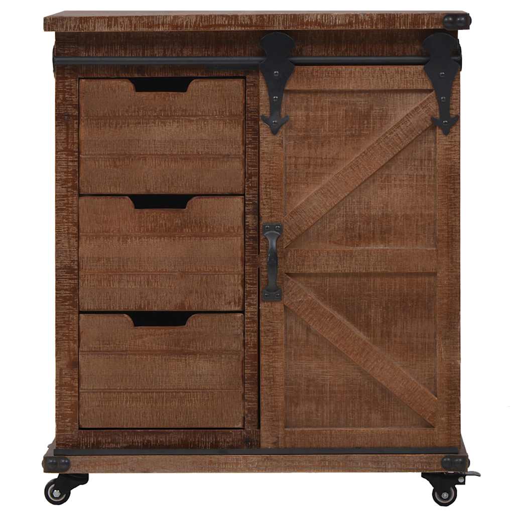 Hoiukapp, kuusepuit, 64 x 33,5 x 75 cm, pruun