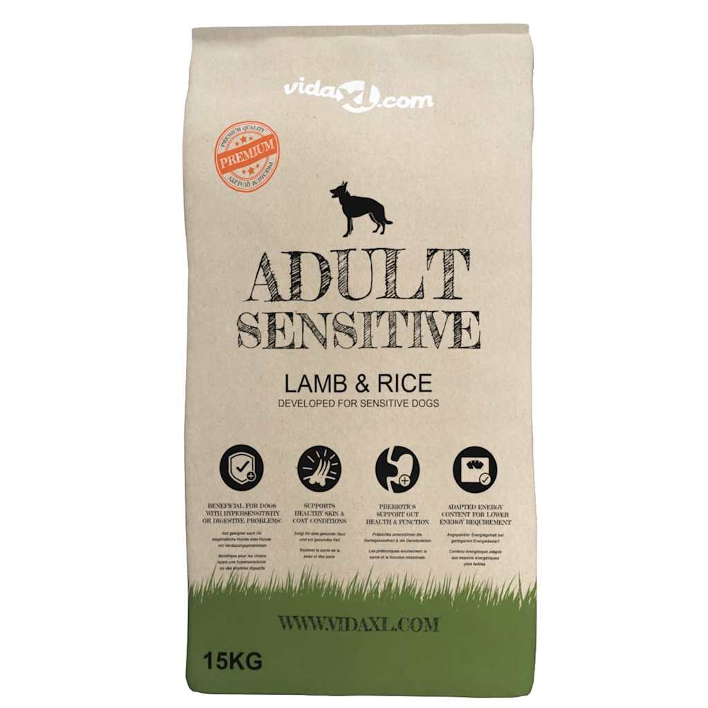 Premium koerte kuivtoit "Adult Sensitive Lamb & Rice" (2 x 15 kg)