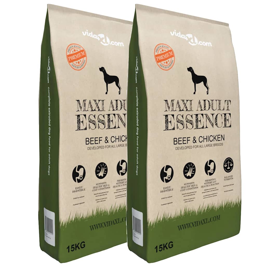 Koerte kuivtoit Maxi Adult Essence Beef & Chicken, (2 x 15 kg)