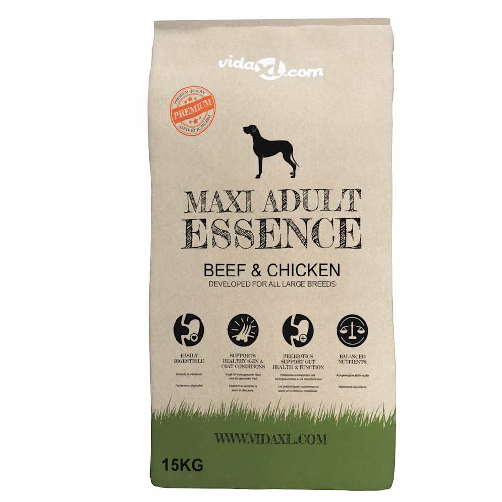 Koerte kuivtoit Maxi Adult Essence Beef & Chicken, (2 x 15 kg)