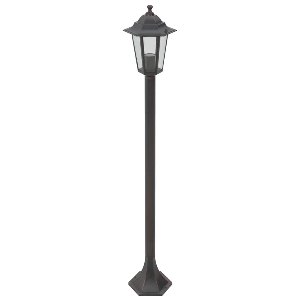 Aialaternad, 6 tk, E27 110 cm, alumiinium, pronks