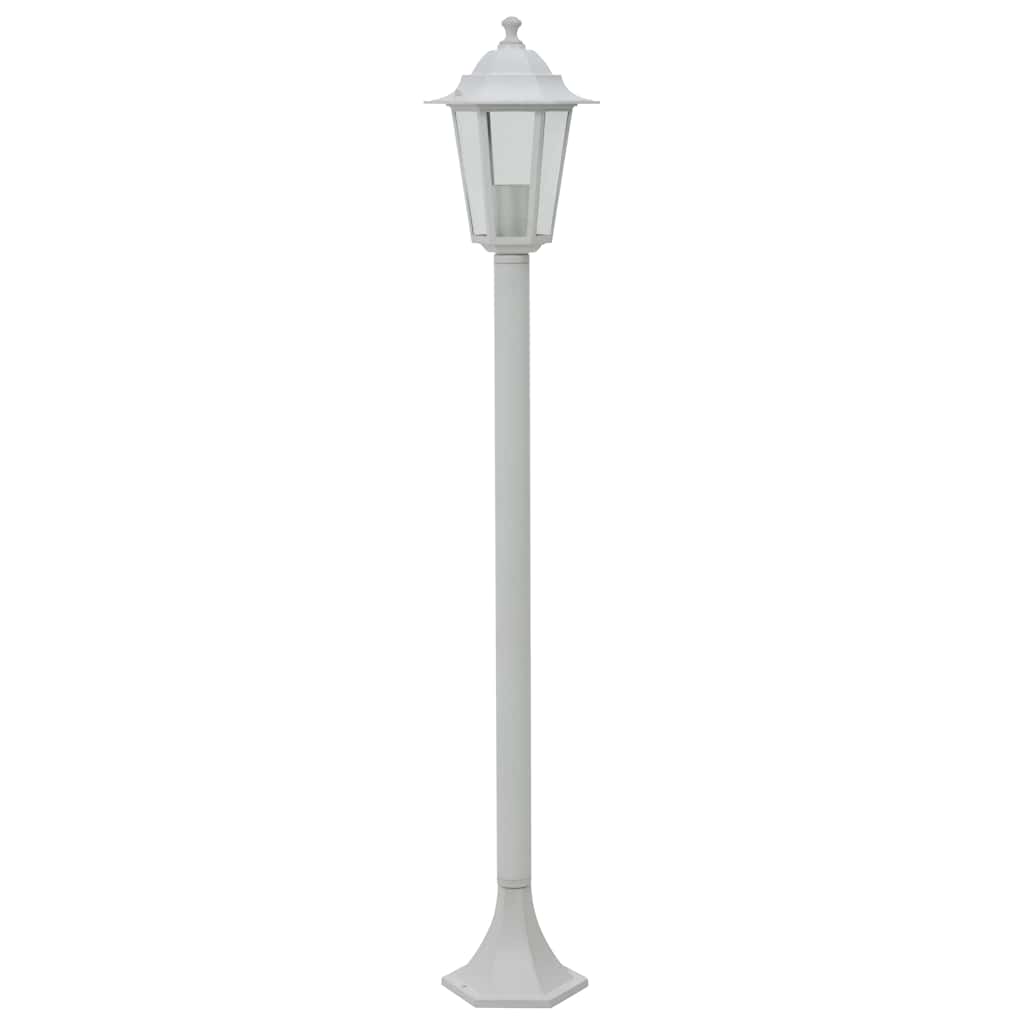 Aialaternad, 6 tk, E27 110 cm, alumiinium, valge