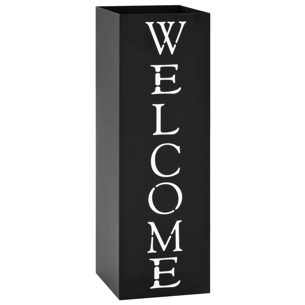 Vihmavarjuhoidja, Welcome, terasest, must