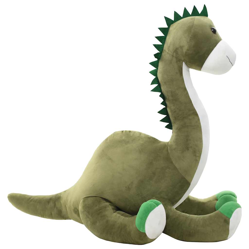 Dinosaurus brontosaurus kaisuloom, plüüs, roheline