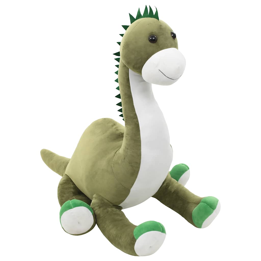 Dinosaurus brontosaurus kaisuloom, plüüs, roheline