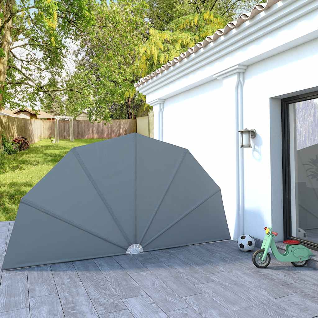 Kokkupandav terrassi külgmarkiis hall 200 cm
