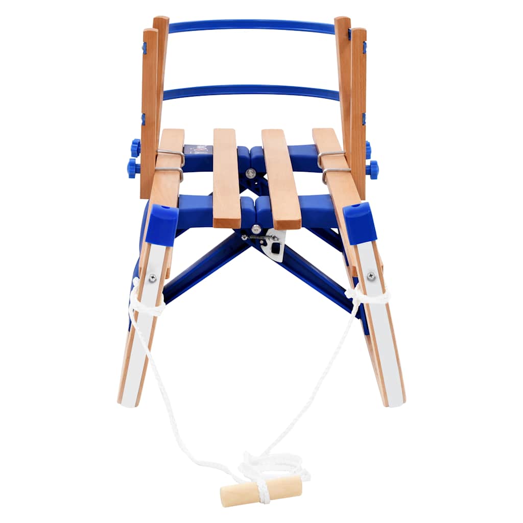 Seljatoega puidust kokkupandav kelk 119 cm