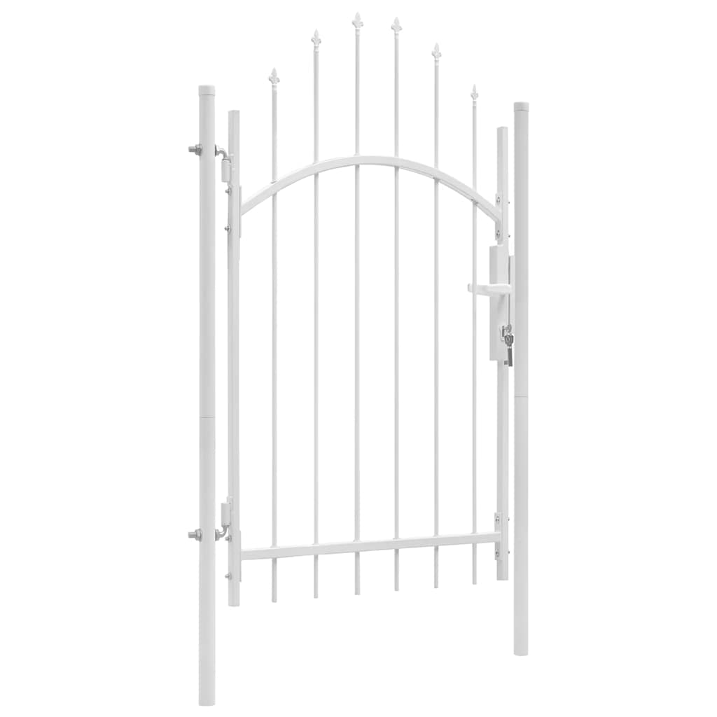 Aiavärav Woerden, terasest, 1 x 2,45 m, valge