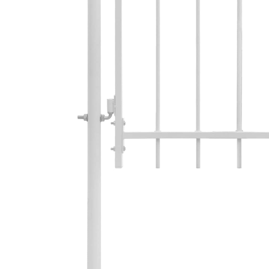 Aiavärav Woerden, terasest, 1 x 2,45 m, valge